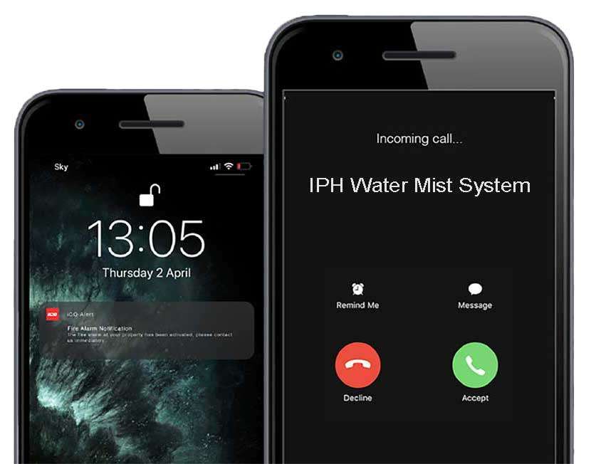 smart-phone-alarm-medium water mist system smart alarm